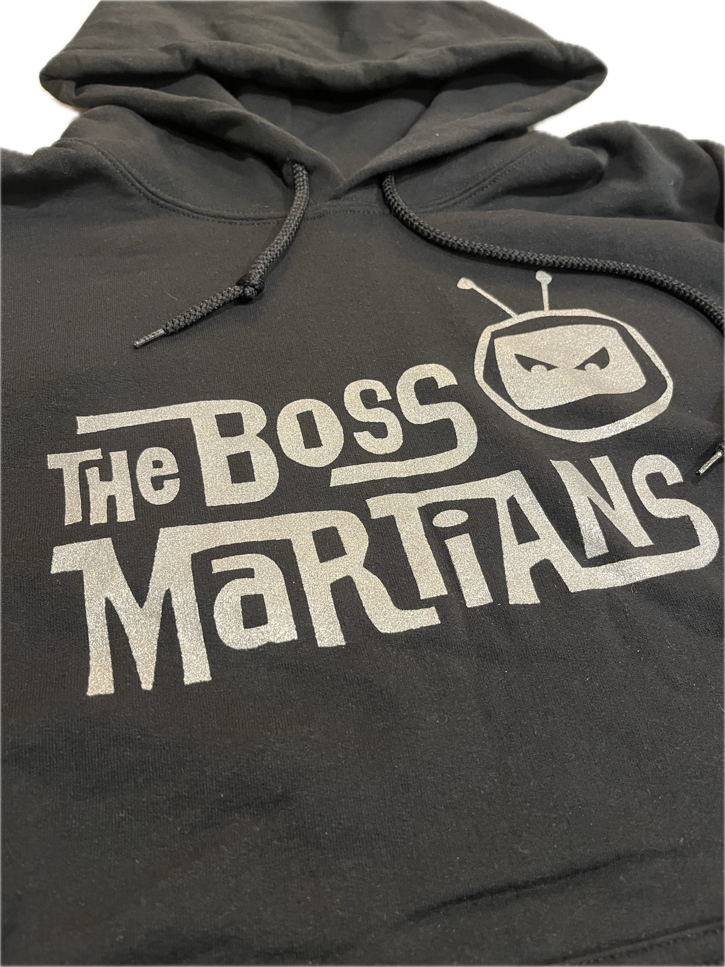 Boss Martians Silver Sparkle Shag Hoodie