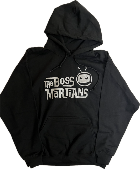 Boss Martians Silver Sparkle Shag Hoodie